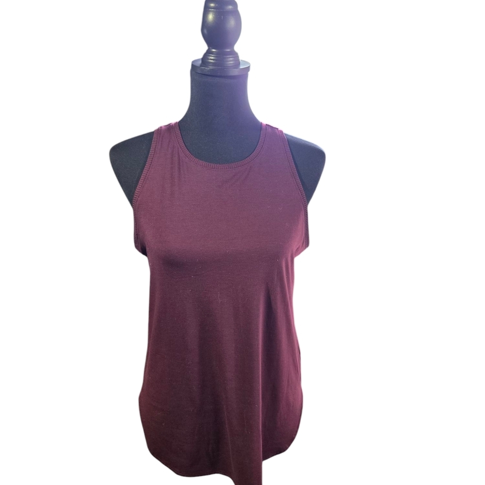 Women's Burgundy Sleeveless Athleta Top Sz S